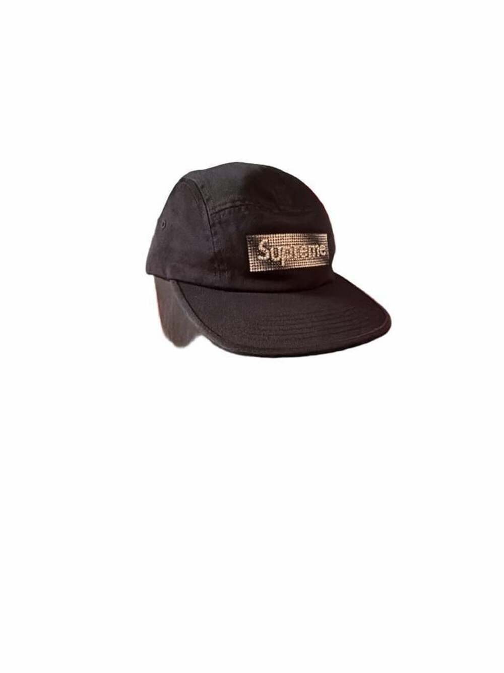 Supreme Rhinestone Label Camp Cap - ps fw26 new